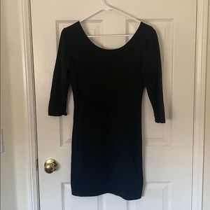 Basic black mini dress